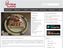 Tablet Screenshot of onlinekucharka.cz